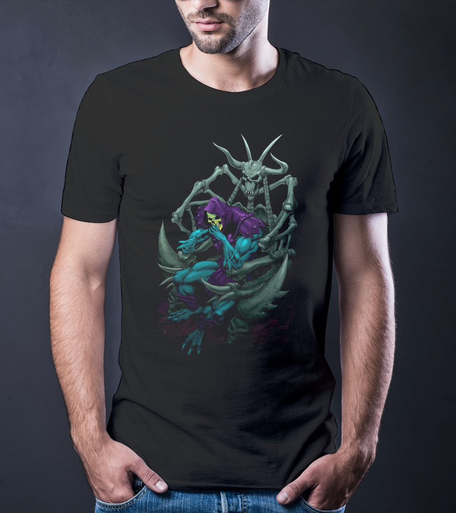 Masters Of The Universe Skeletor On Bone Throne T-Shirt