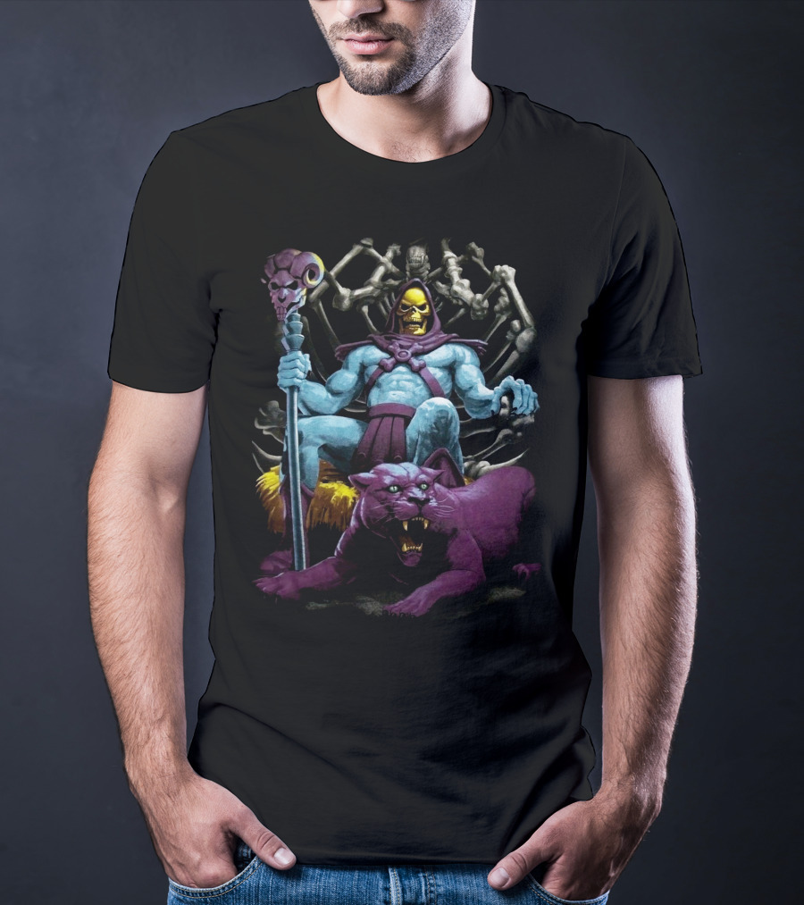 Skeletor And Panthor Masters Of The Universe Villain T-Shirt