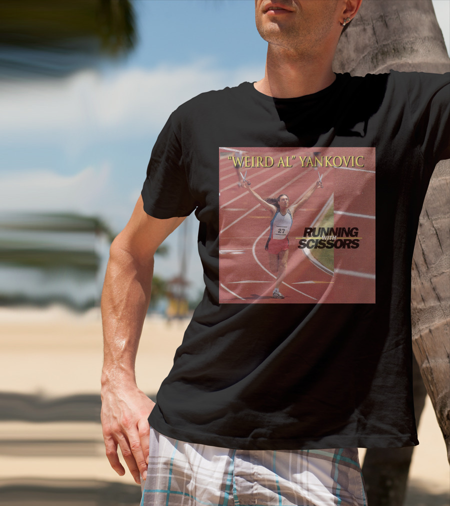 Weird Al Yankovic Running With Scissors Track T-Shirt