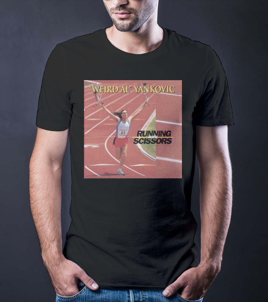 Weird Al Yankovic Running With Scissors Track T-Shirt