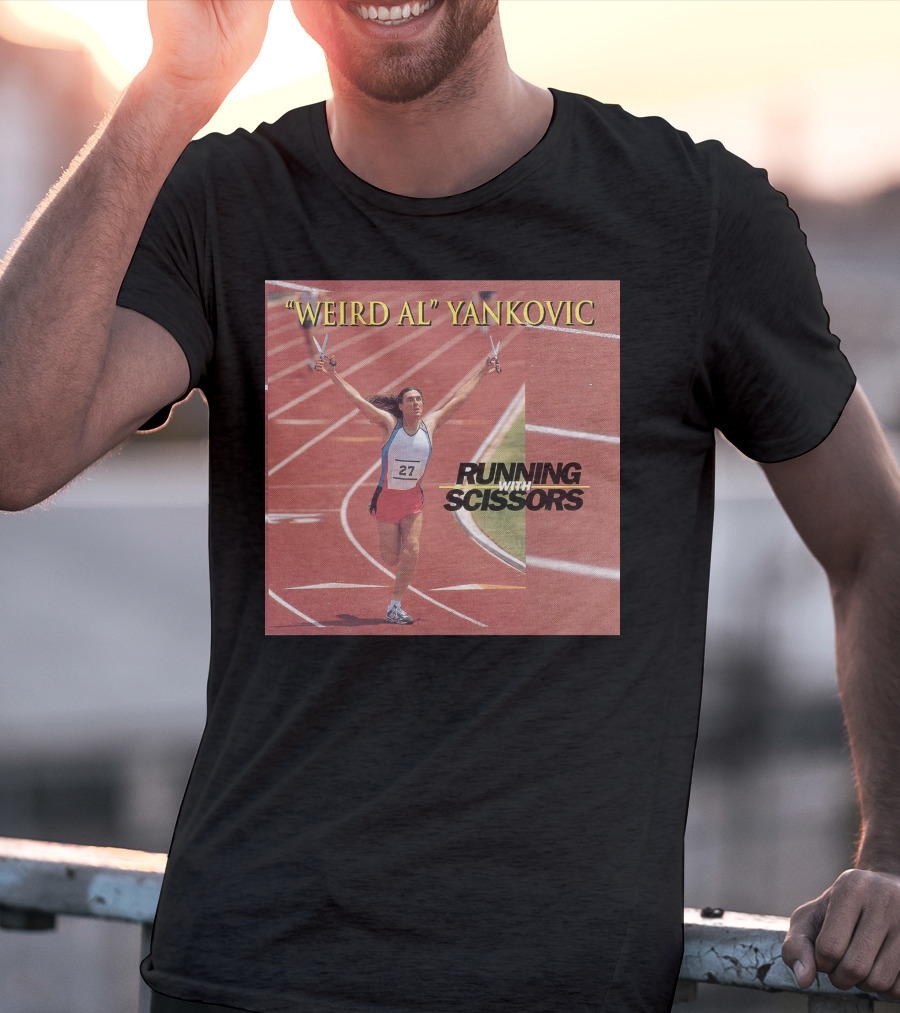 Weird Al Yankovic Running With Scissors Track T-Shirt