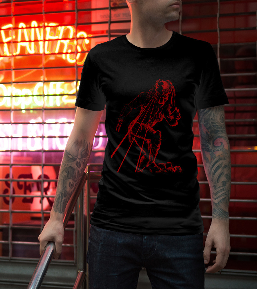 Predator Red Laser Vision Warrior T-Shirt