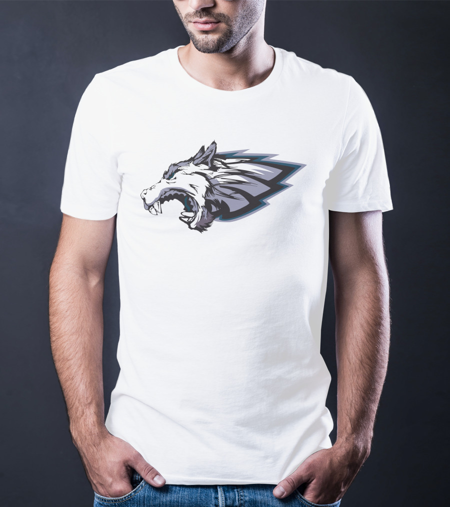 Eliot Shorr-Parks Darren Grimes X Eagles Wolf Head Wings T-Shirt