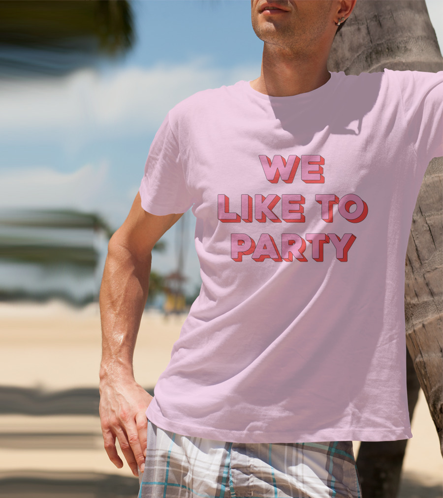 WE LIKE TO PARTY Red T-Shirt