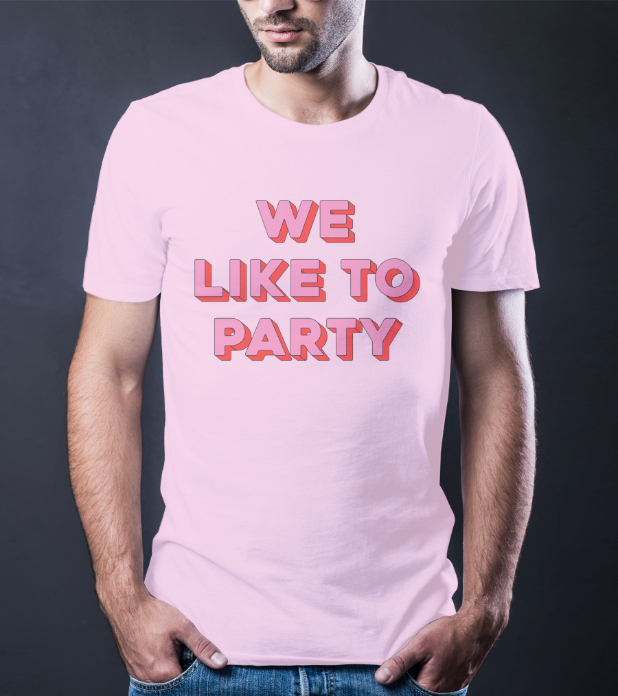 WE LIKE TO PARTY Red T-Shirt