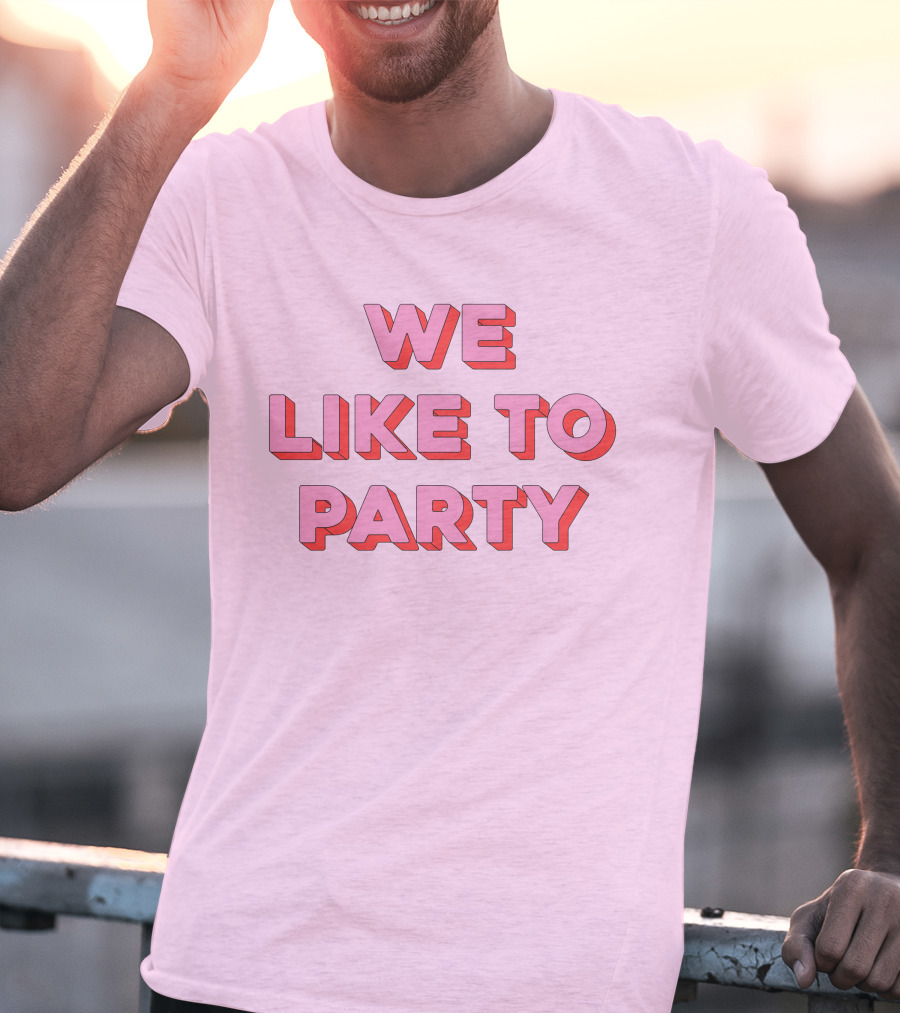 WE LIKE TO PARTY Red T-Shirt