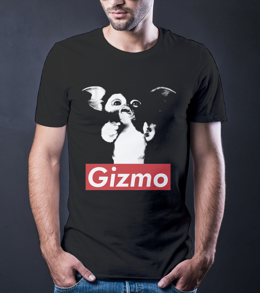 Gizmo Gremlins Vintage Style Black And White Image T-Shirt