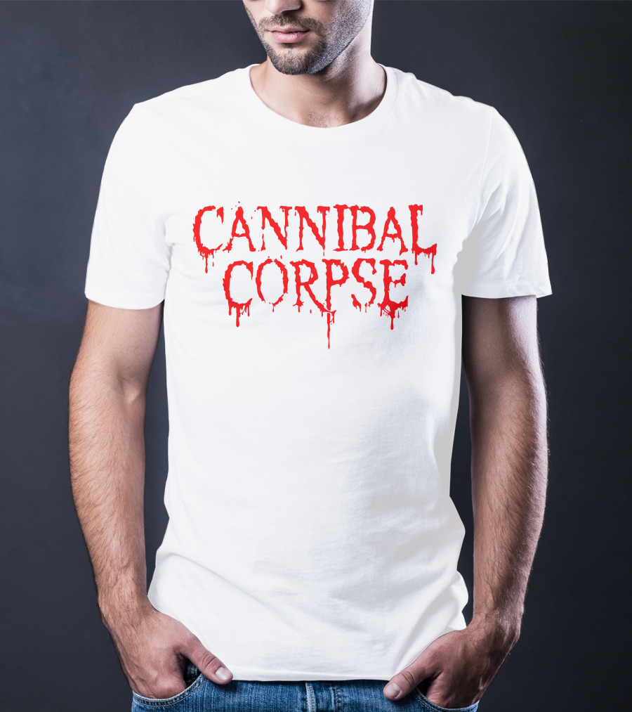 Cannibal Corpse Dripping Blood Text T-Shirt