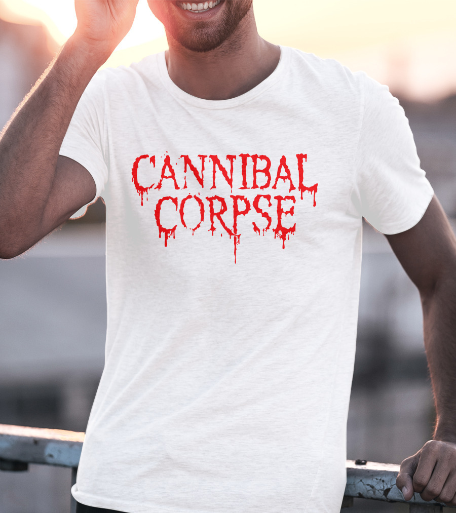 Cannibal Corpse Dripping Blood Text T-Shirt