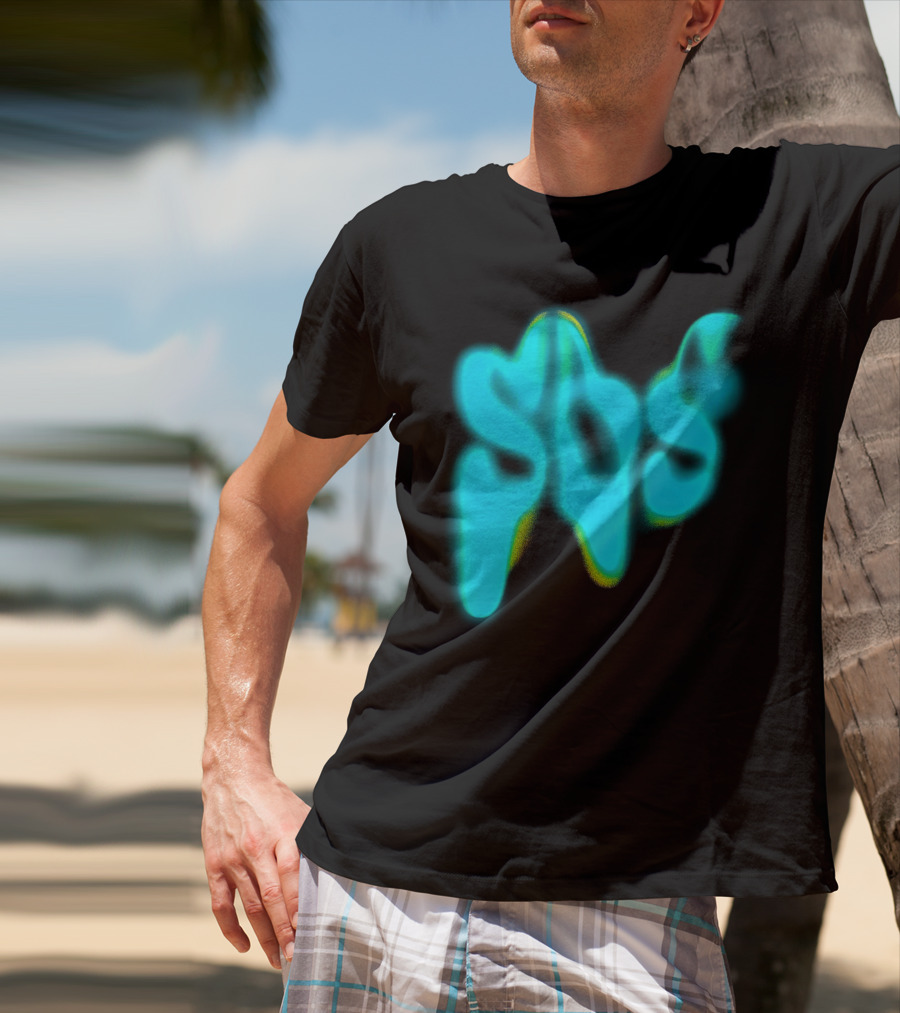 Sza SOS Neon Glow Image T-Shirt