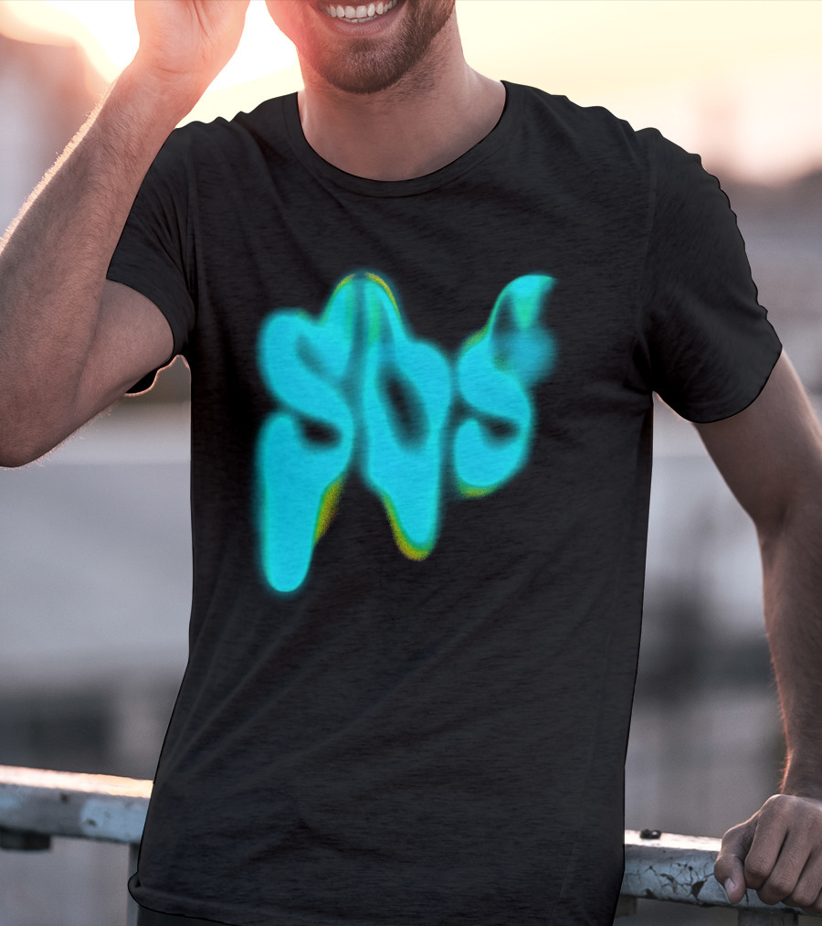 Sza SOS Neon Glow Image T-Shirt