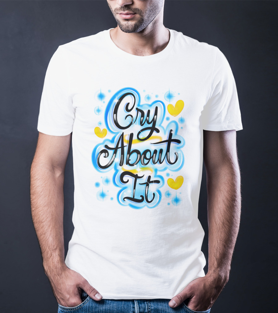 TDE Sza Cry About It Blue Yellow Hearts T-Shirt
