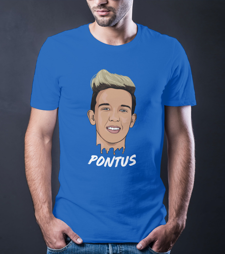 Pontus Rasmusson Merch Blue Portrait Pontus T-Shirt