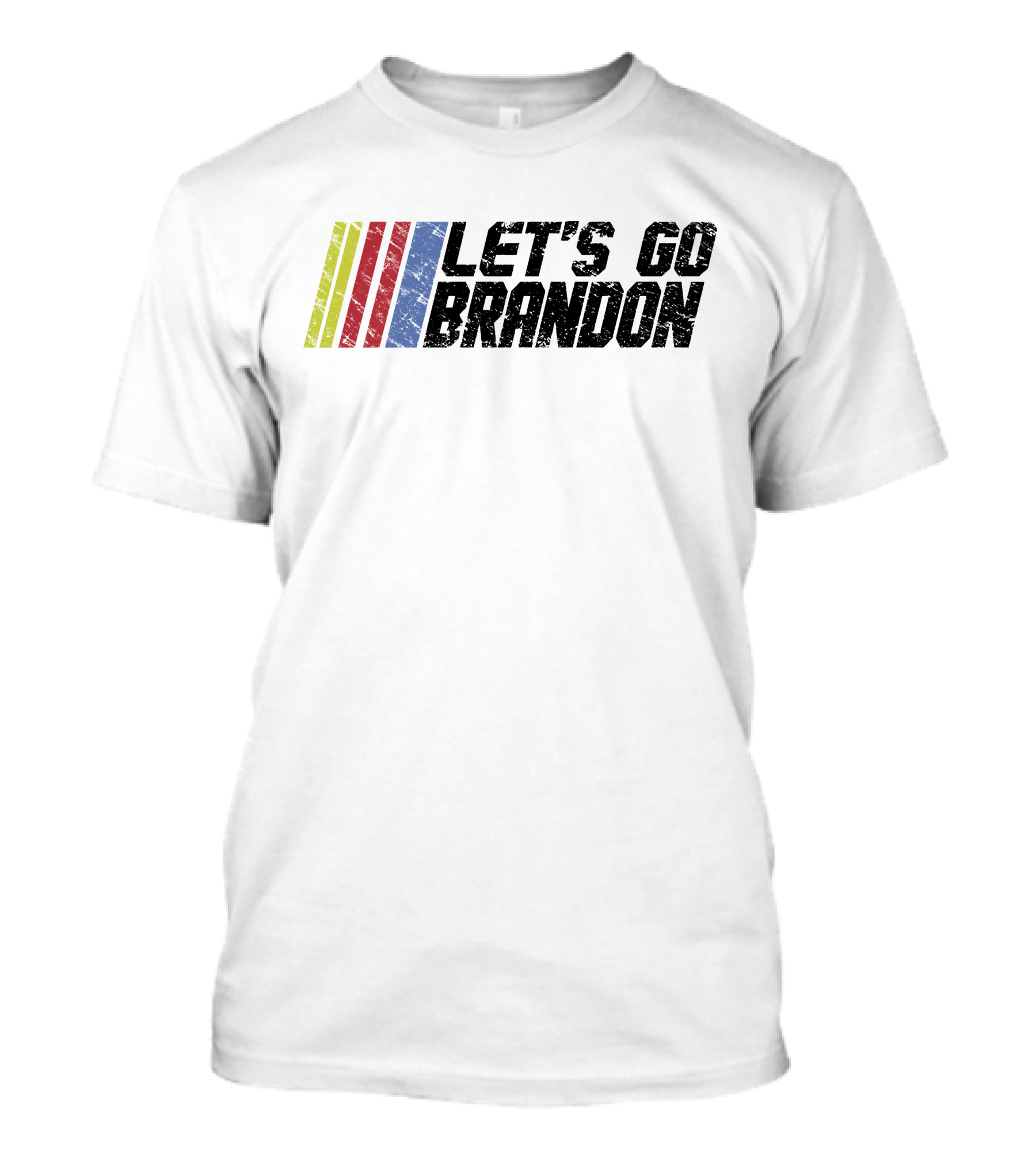LET'S GO BRANDON Racing Stripes T-Shirt
