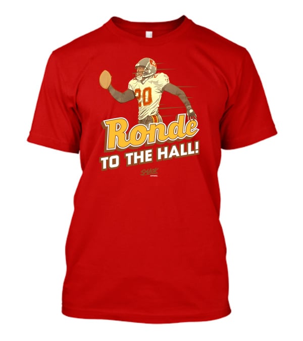 Ronde To The Hall Smack Apparel Football T-Shirt