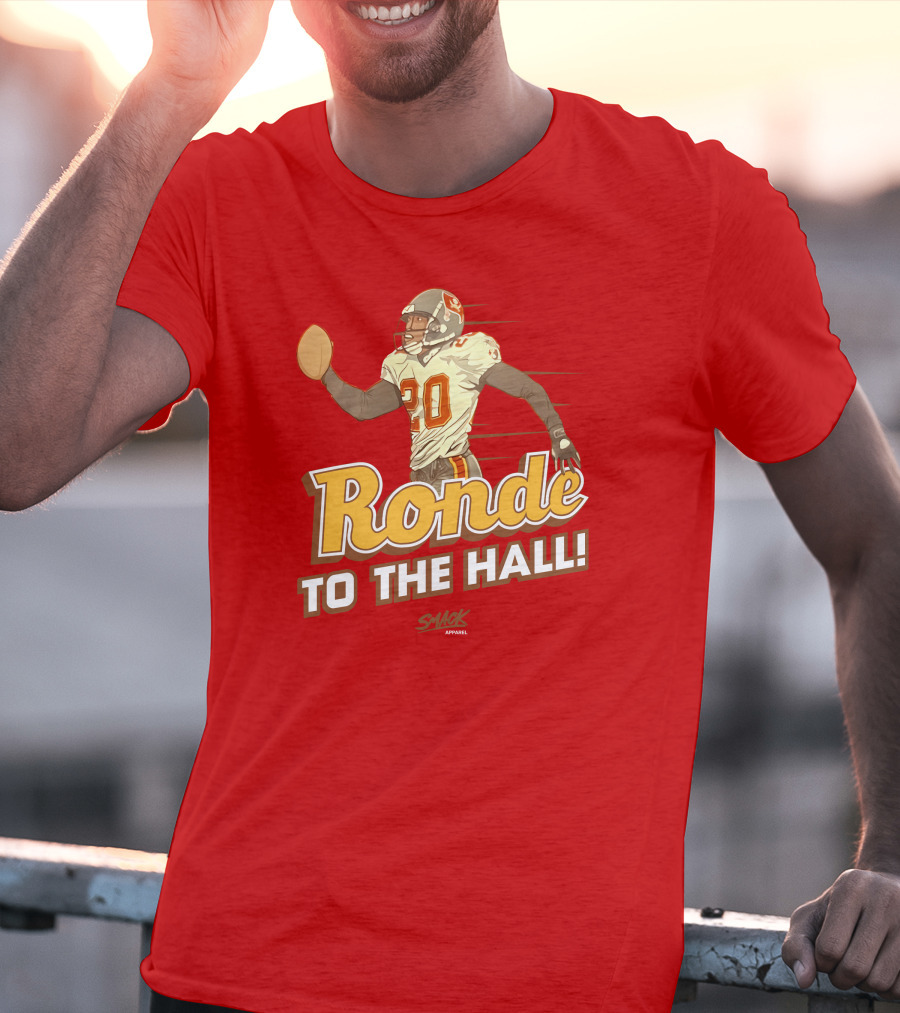 Ronde To The Hall Smack Apparel Football T-Shirt