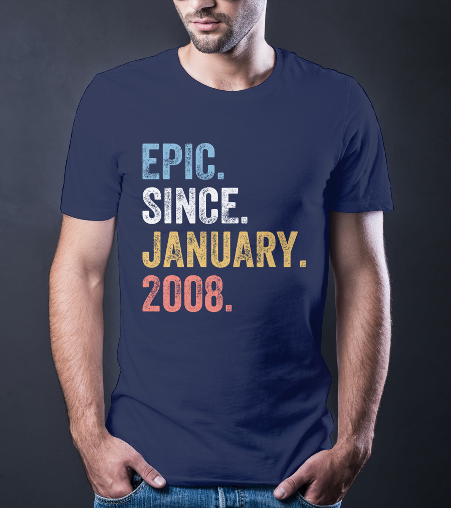 Epic Since January 2008 Retro T-Shirt