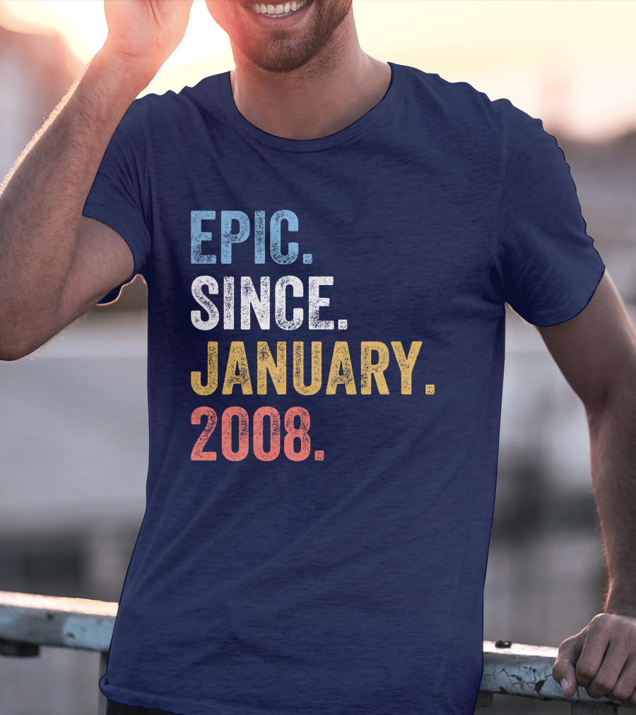 Epic Since January 2008 Retro T-Shirt