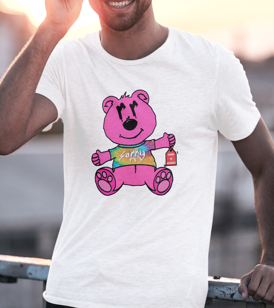 Joe Burrow Bear Sorry In Advance Mr Porter Merch Tie-Dye Bear T-Shirt