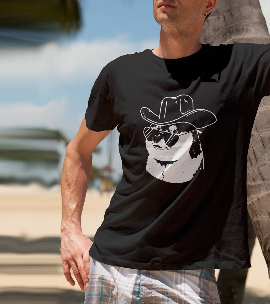 Elon Musk Dogecoin Cowboy Hat Sunglasses Shiba Inu T-Shirt