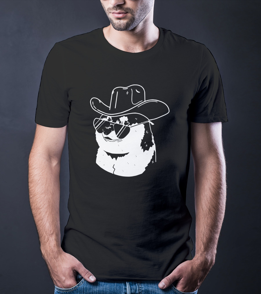 Elon Musk Dogecoin Cowboy Hat Sunglasses Shiba Inu T-Shirt