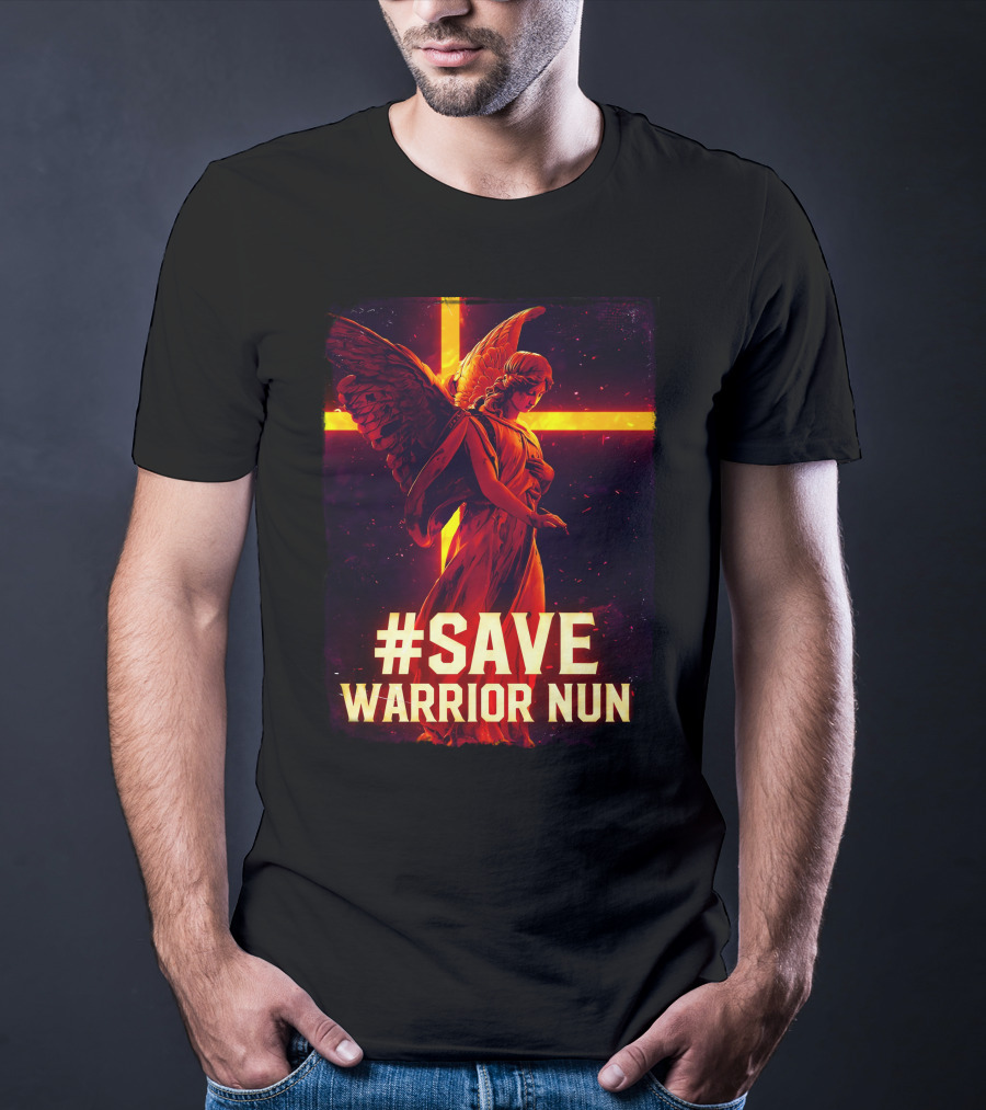 Save Warrior Nun Angel Red Cross T-Shirt