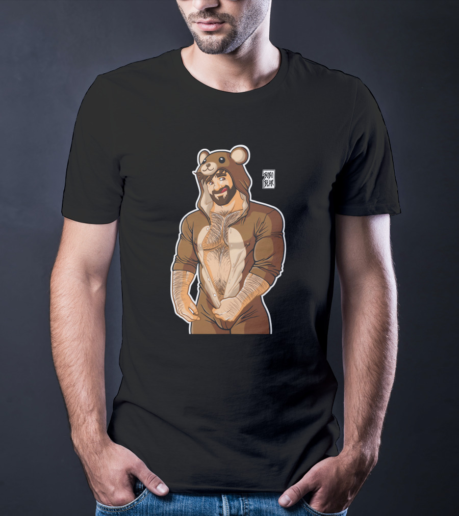 Adam Loves Teddy Bears Hobo Bear Onesie T-Shirt