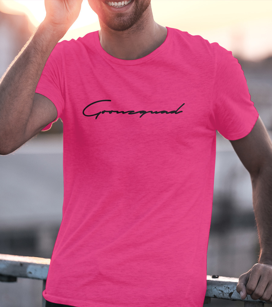 Cursive Goonzquad Red Lettering T-Shirt