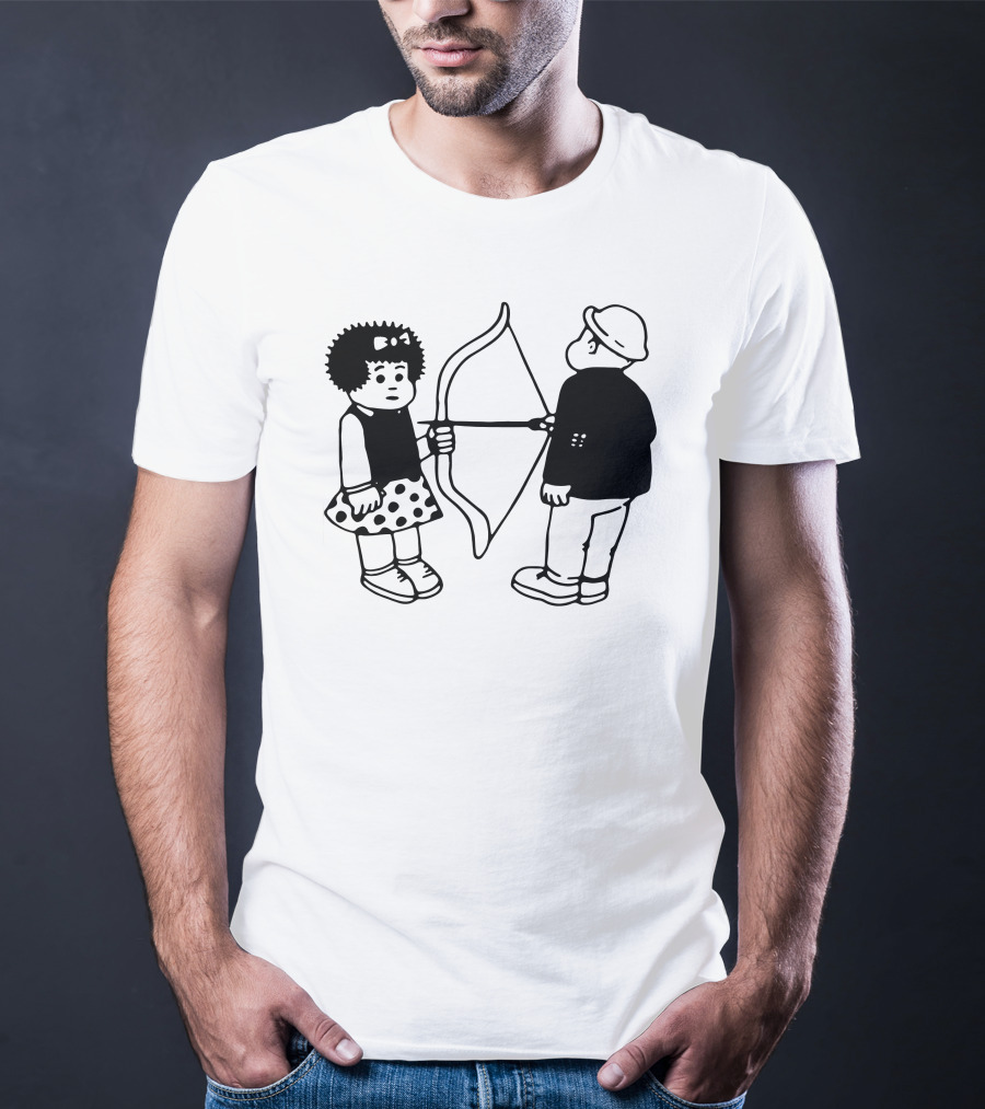 Vacancy Projects Rest Energy Nancy Style Comic Bow And Arrow Duo T-Shirt