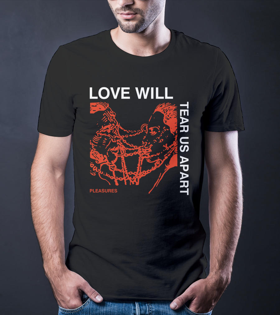 Love Will Tear Us Apart Pleasures Red T-Shirt