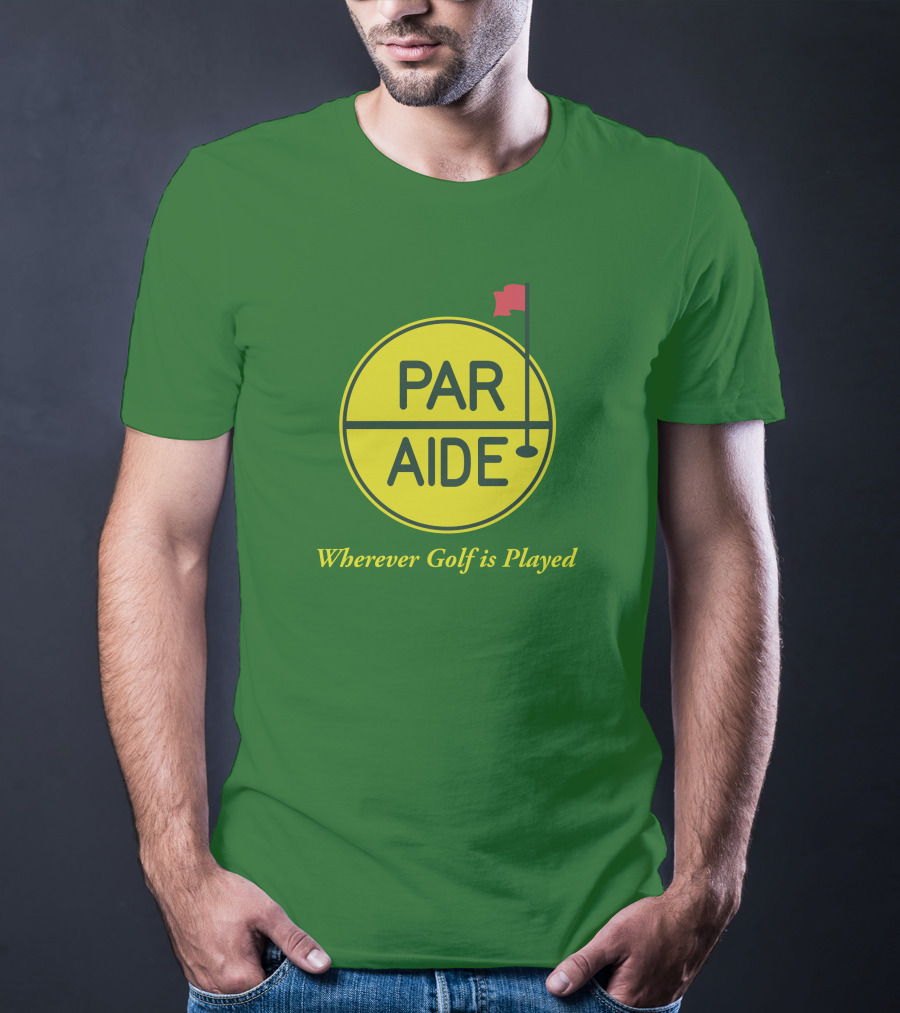 Par Aide Wherever Golf Is Played Circle With Flag T-Shirt