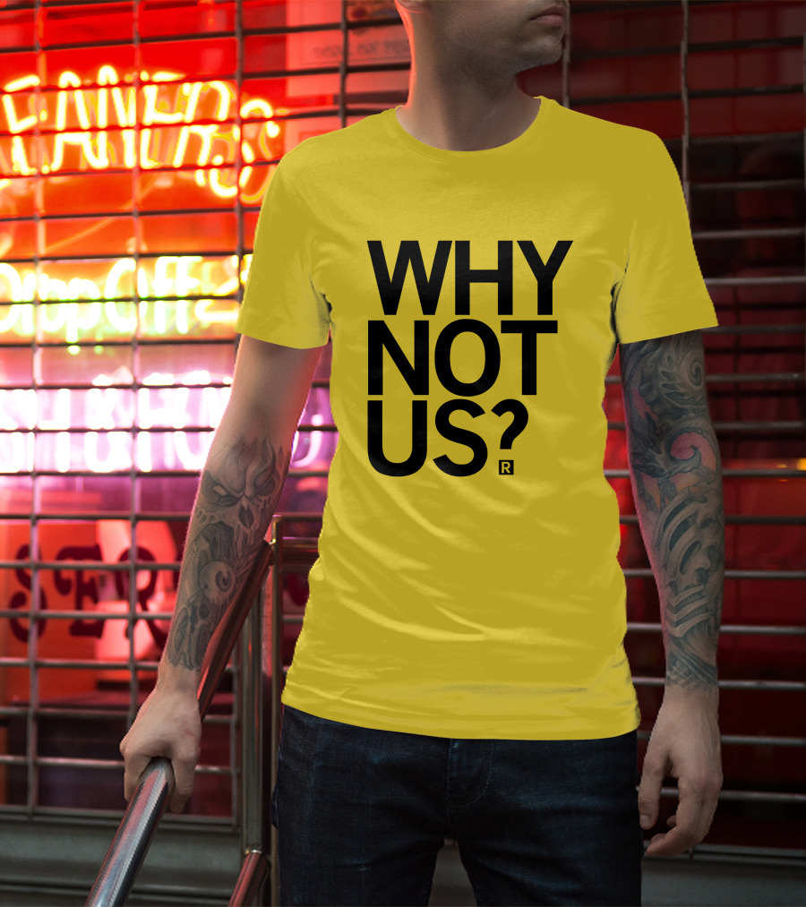 Holly Rowe Raygun Why Not Us? Gold T-Shirt