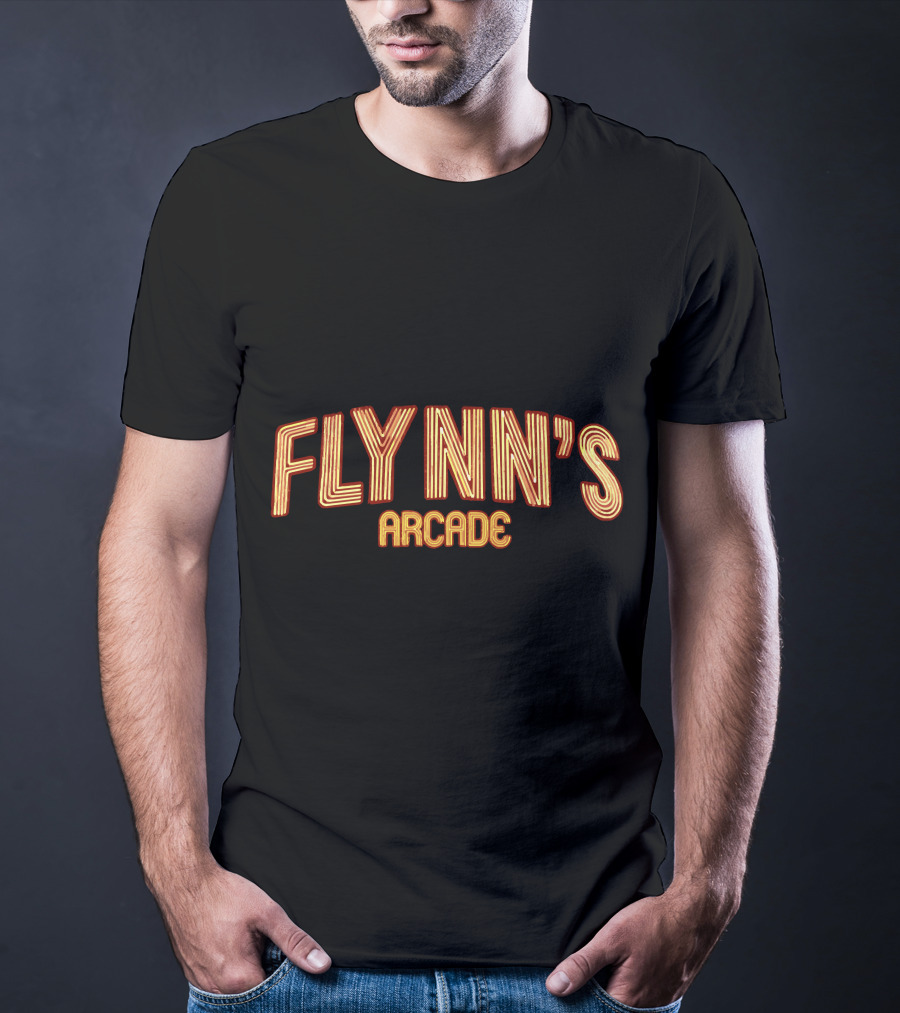 Flynn's Arcade Home Of Space Paranoids Retro Neon T-Shirt