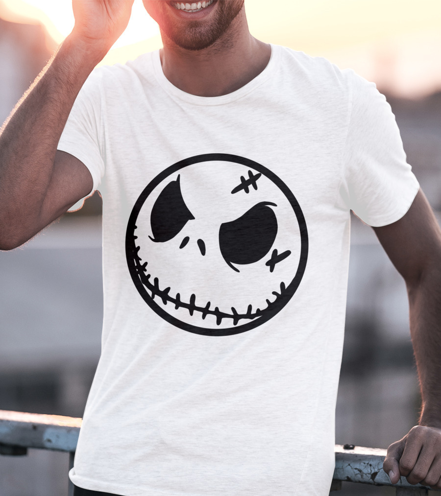 Halloween Scary Evil Pumpkin Head Jack Face T-Shirt