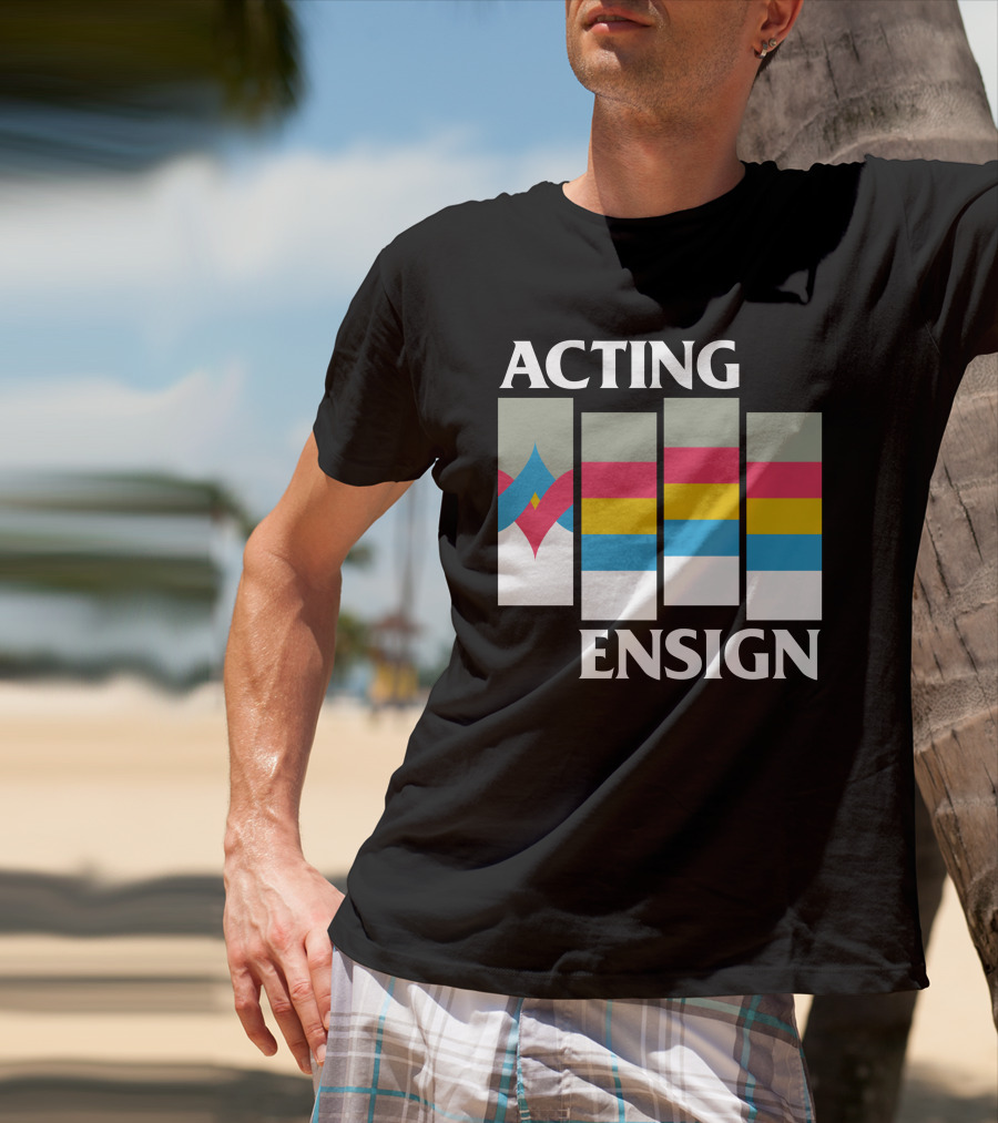 Acting Ensign 80s Retro Color Bars T-Shirt