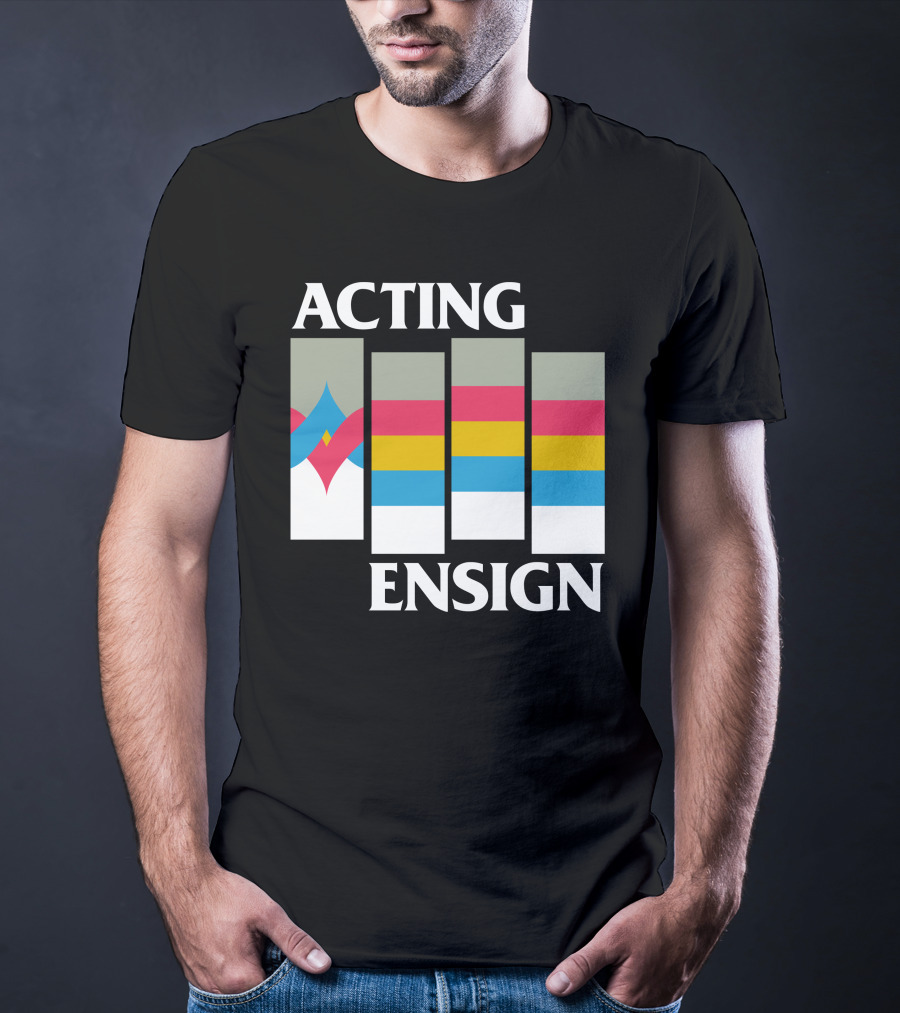Acting Ensign 80s Retro Color Bars T-Shirt