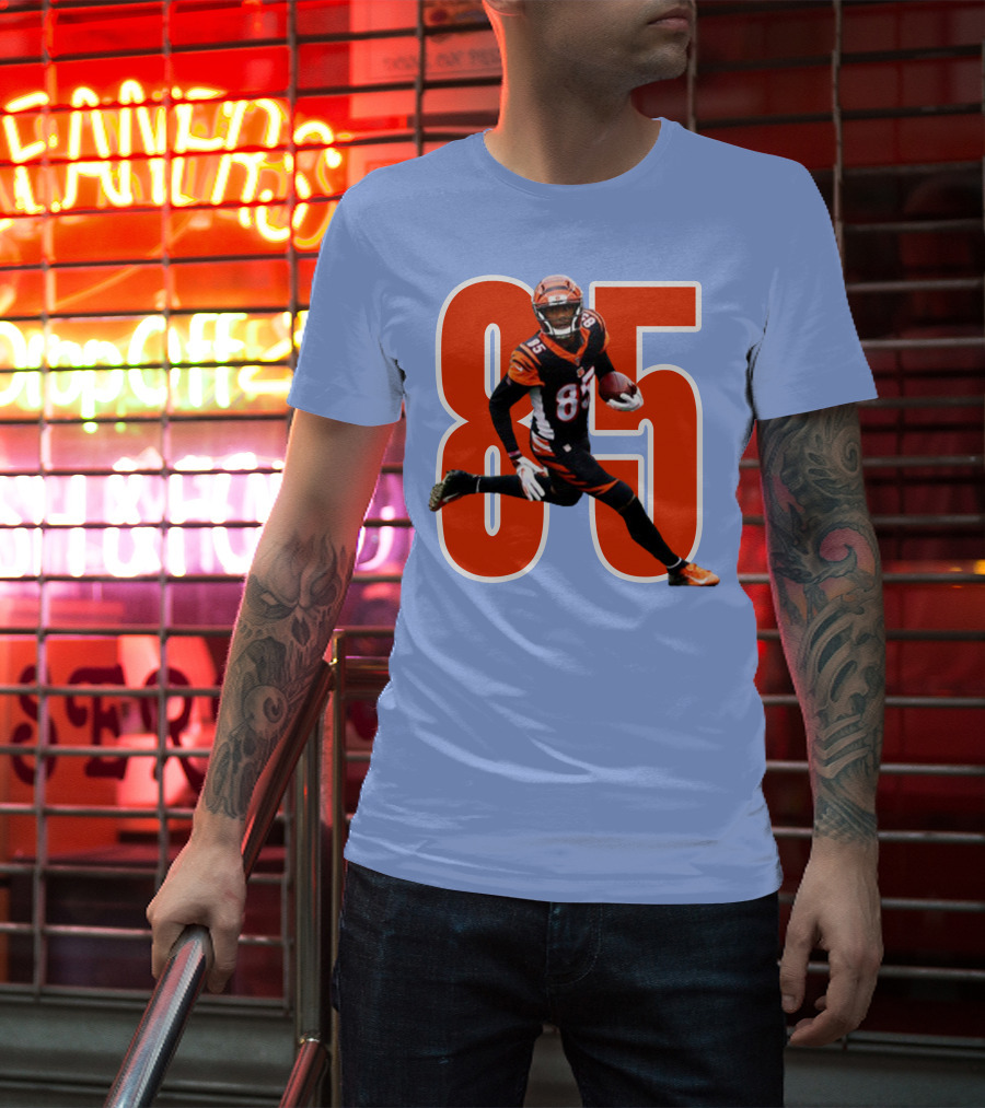 Tee Higgins 85 NFL Football Bengals Player T-Shirt