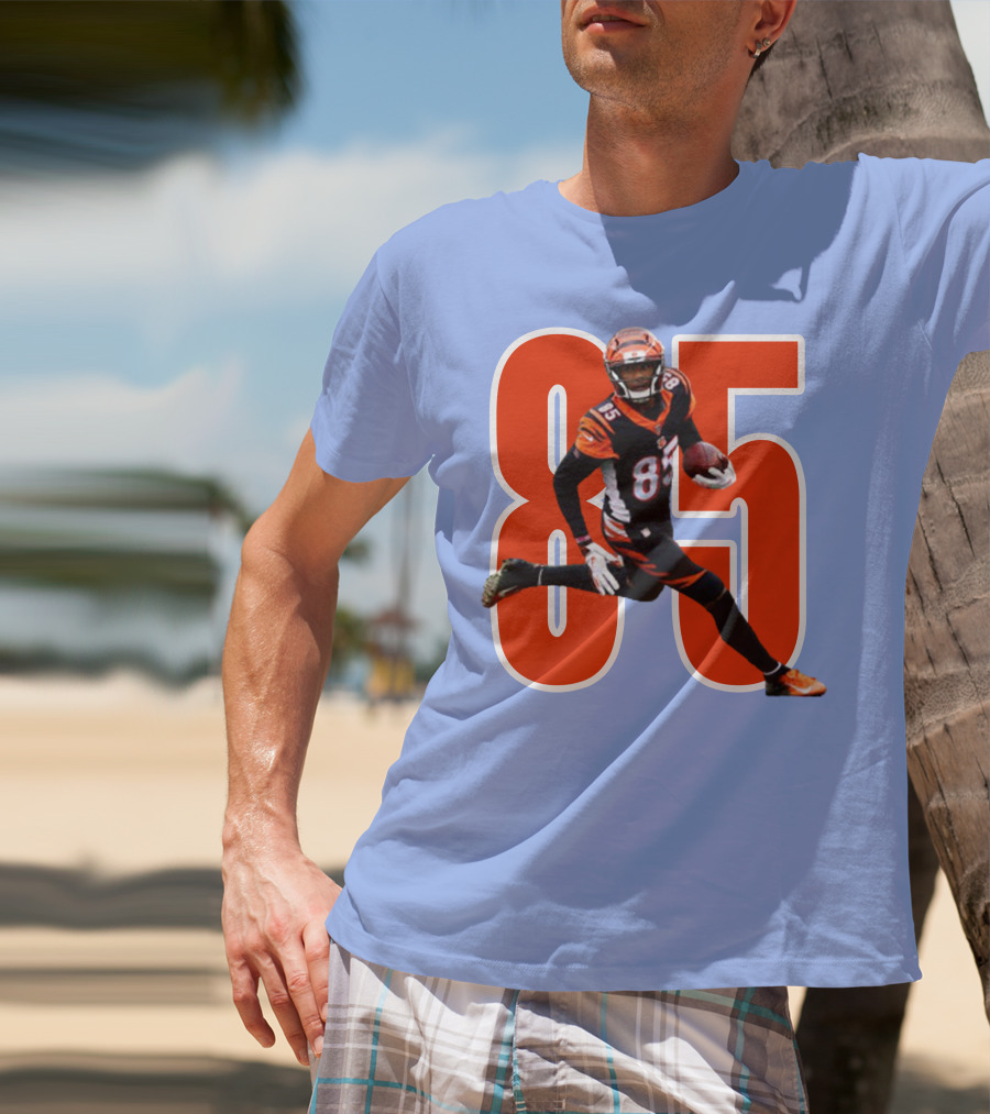 Tee Higgins 85 NFL Football Bengals Player T-Shirt
