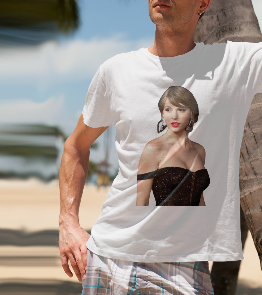 Taylor Swift Black Dress Elegant Look T-Shirt