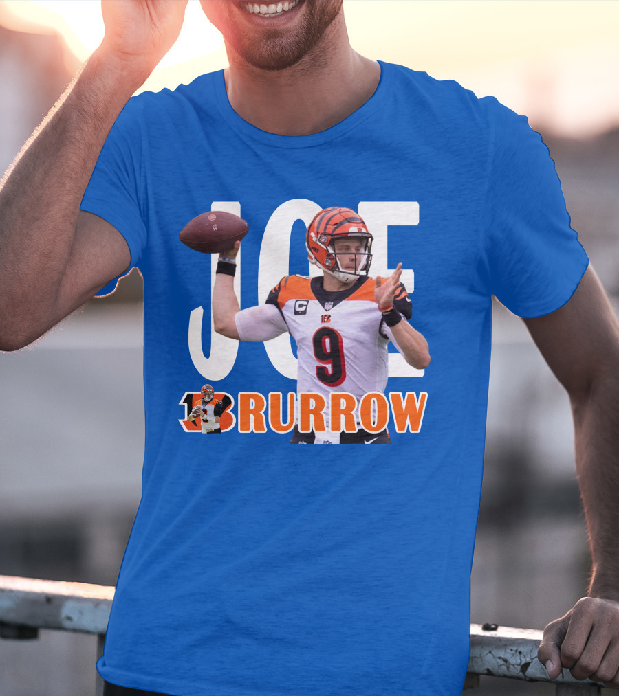JOE BURROW Bengals Quarterback NFL Football T-Shirt