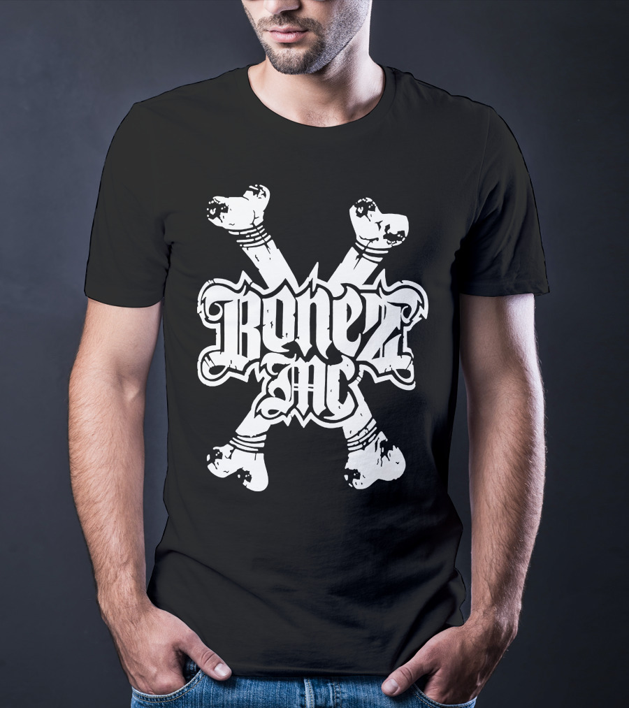 BonezMC Germany Rapper Crossed Bones T-Shirt
