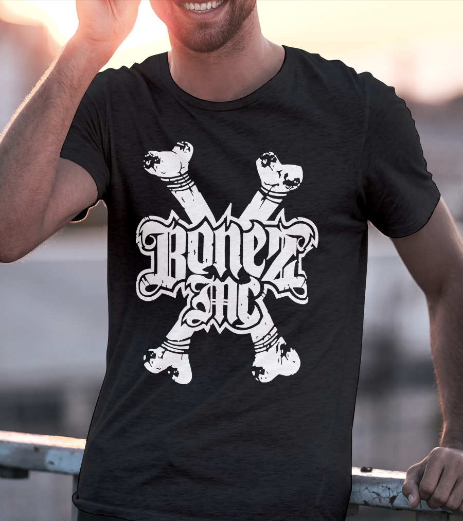 BonezMC Germany Rapper Crossed Bones T-Shirt