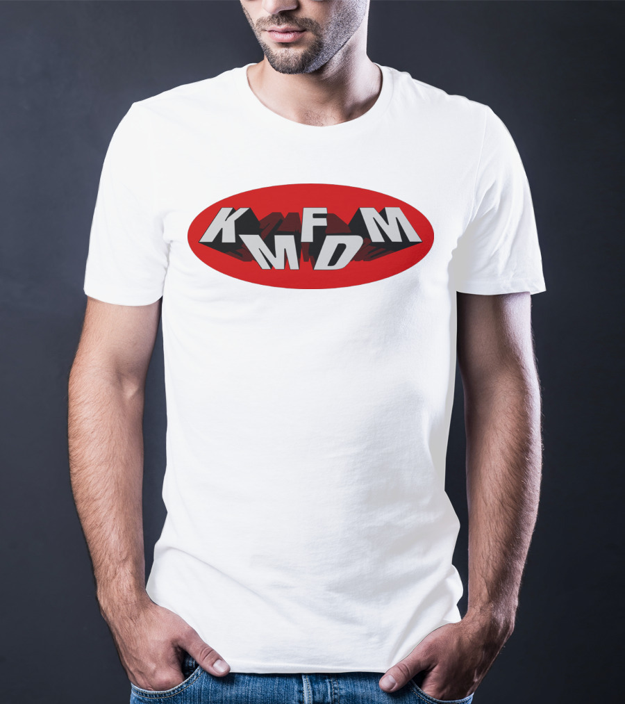 KMFDM Band Logo Oval Shadow T-Shirt