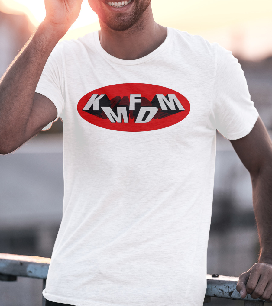 KMFDM Band Logo Oval Shadow T-Shirt