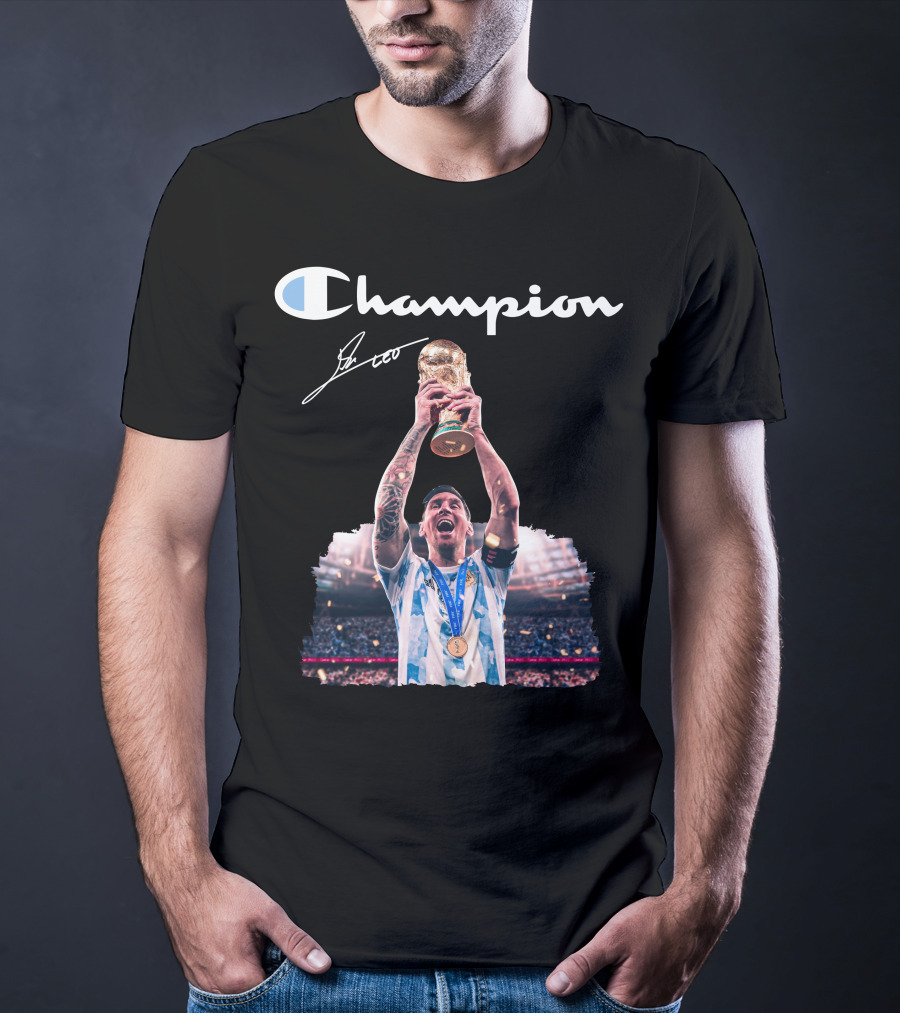 Champion Trophy Celebration Soccer Legend T-Shirt