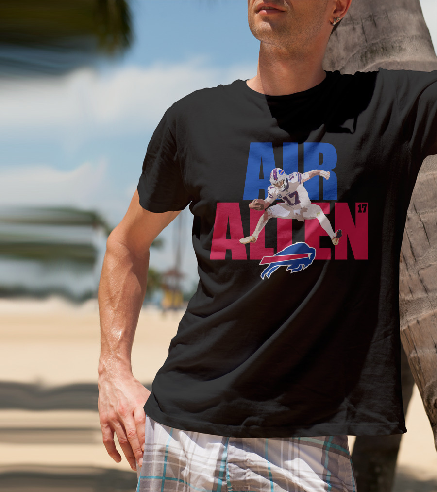 AIR ALLEN 17 Buffalo Bills Quarterback Football T-Shirt
