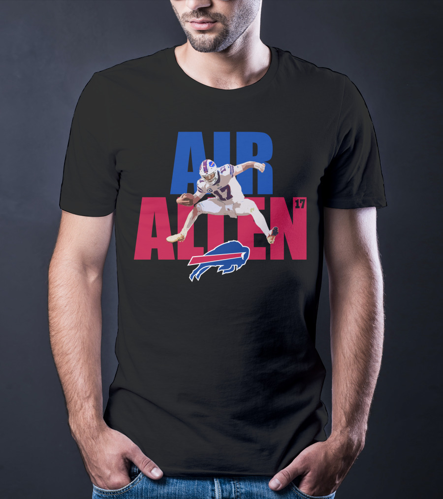 AIR ALLEN 17 Buffalo Bills Quarterback Football T-Shirt
