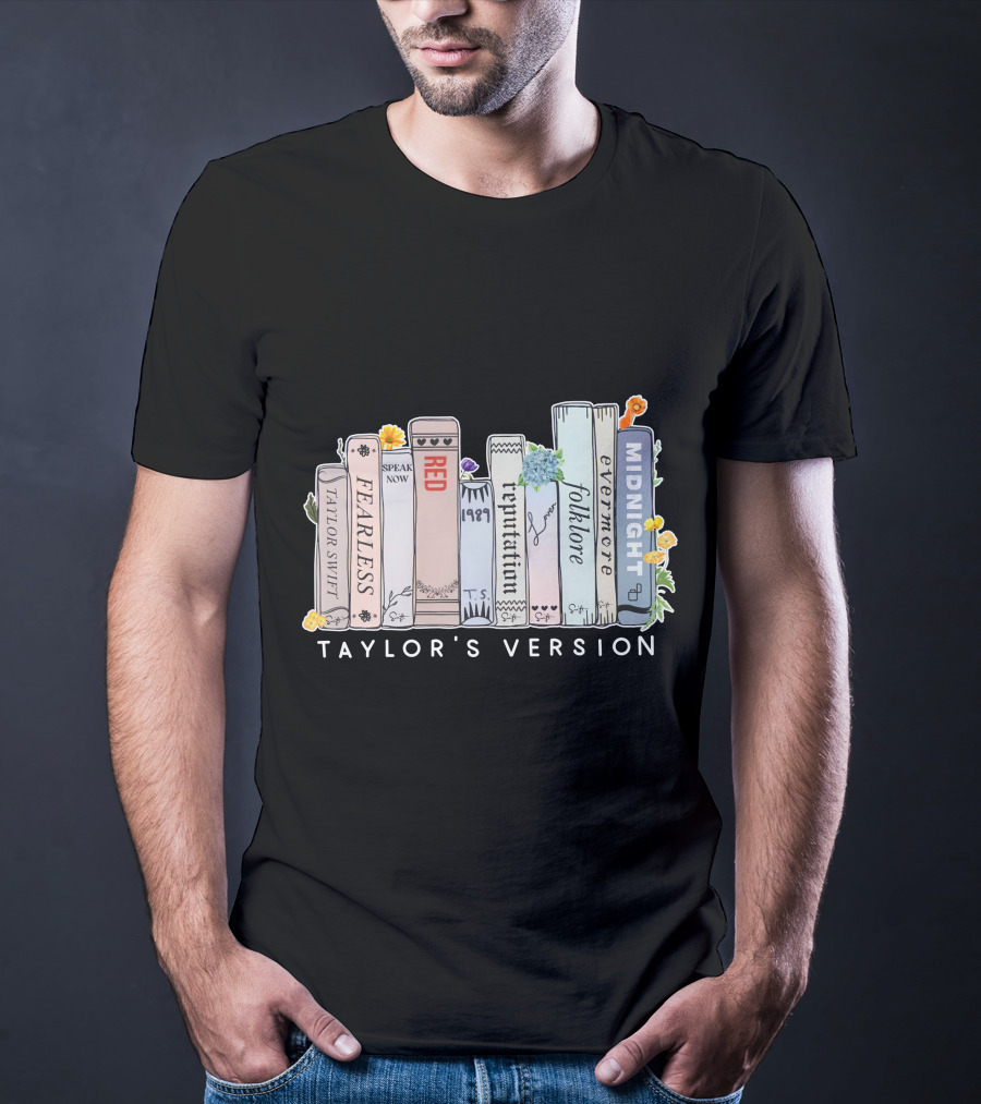 Taylor Swift Fearless Speak Now Red 1989 Reputation Folklore Evermore Midnight Taylor's Version T-Shirt