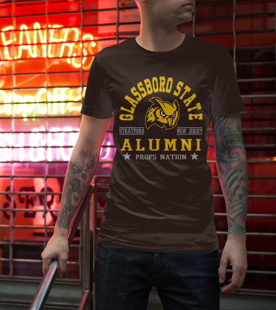 Glassboro State New Jersey Alumni Profs Nation Stratford Owl T-Shirt