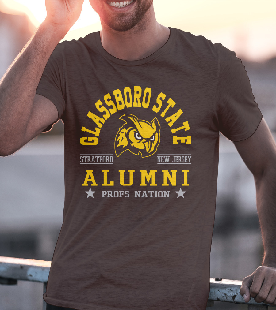 Glassboro State New Jersey Alumni Profs Nation Stratford Owl T-Shirt